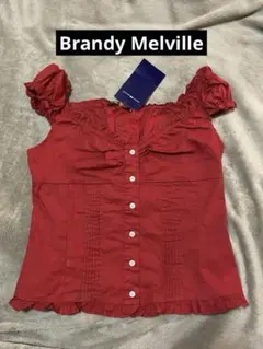 Brandy Melville トップス　Elena top 赤のサムネイル