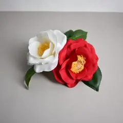 【紅白椿】大正レトロ | 卒業式　和装　結婚式　袴 成人式　前撮り　髪飾り