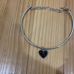 ブラックハートネックレス　チョーカー