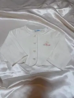 familiar ホワイトカーディガン 70サイズ