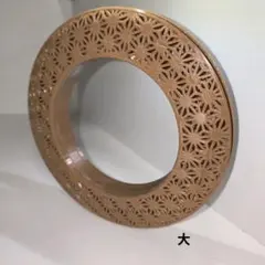 弓道　弦巻　大　麻の葉模様　ブラウン　Ⅲ