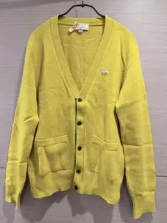 MAISON KITSUNÉ イエロー カーディガン