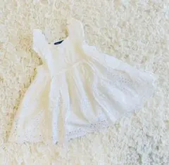 美品【babyGAP ベビーギャップ】ワンピース　チュニック　ホワイト　80cm