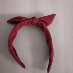 【破損あり】ヘアカチューシャ 赤色