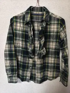 RALPH LAUREN フリル付き長袖シャツ