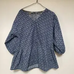 着物リメイク 絽のトップス 長袖花柄トップス - メルカリ