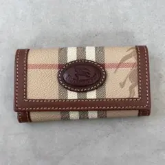 未使用訳あり✨BURBERRY ノバチェック　ホースロゴ　キーケース　②のサムネイル