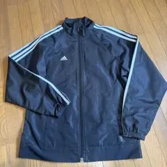 adidas ブラック ナイロンジャケット M ランニングウェア 黒