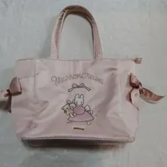 メゾンドフルール　MarronCream ピンク トートバッグ