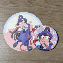 忍たま アニメイトカフェ はぁとふる大作戦の段 尾浜 缶バッジ 特典コースター