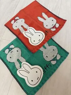 新品　miffy ミッフィー ハンカチタオル2枚セット