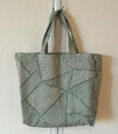 ハンドメイド　着物、帯等のリメイクバッグ　No.58