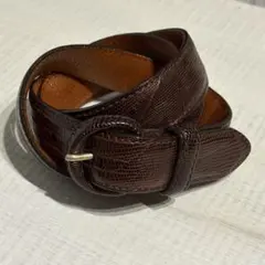 希少】RALPH LAUREN パイソンレザーベルト イタリア製 高級ライン