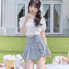 ミシェルマカロン 美脚デニムスカパン