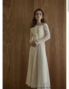 【年末削除】eradie Lace＆Churu switching dress