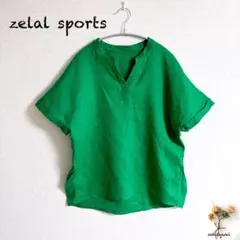美品Zelal Sports フレンチリネンタックデザインカットソー　チュニックのサムネイル