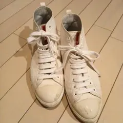PRADA レザースニーカー ホワイト