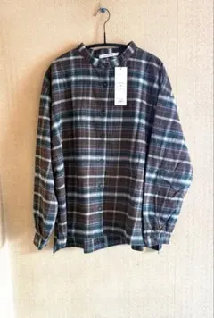 新品】ITODO レディース シャツ ゆったり チェック トップス L ワイン 
