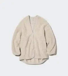 【UNIQLO】ライトボアフリースカーディガン S