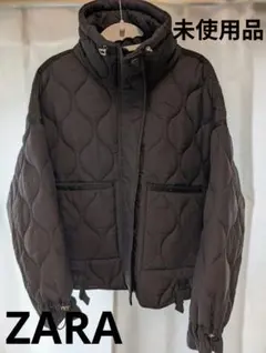 未使用定価10900円ZARAブラックキルティングジャケットM