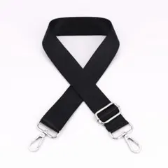 ショルダーストラップ　ショルダーベルト　単品　太め　ナイロン　黒　銀　シルバー