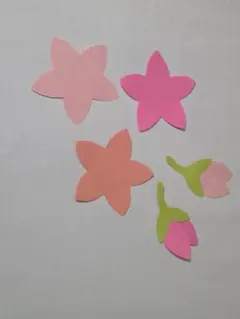 【お手頃価格】桜　画用紙素材20枚セット　保育・学童　春　壁面装飾用