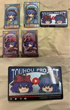 東方project　比那名居天子　永江衣玖　メタリックカード