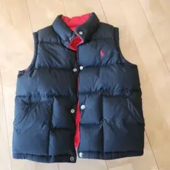Polo Ralph Lauren ベスト 黒赤 リバーシブル