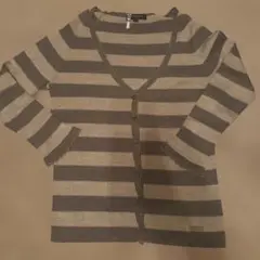 BURBERRY ストライプ ニットカーディガン サイズ2
