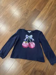 エニィファム 長袖Tシャツ スパンコール110