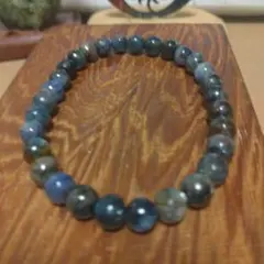 No.11★ブルーカイヤナイトブレスレット★6 3mm