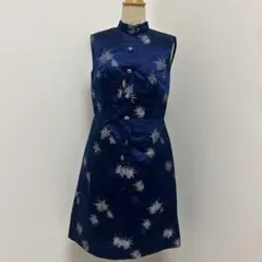 刺繍入りノースリーブチャイナドレス チャイナドレス　コスプレ　ヴィンテージ
