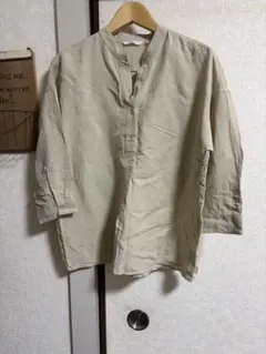 UNIQLO スキッパーシャツ ベージュ Mサイズ