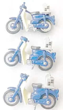 ミニカー　スーパーカブ　出前バイク3台1組