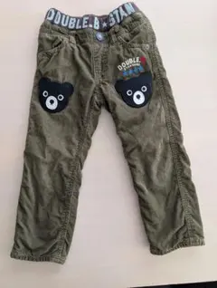 mikihouse　ダブルB　裏起毛　コーデュロイ　パンツ　ズボン　100cm