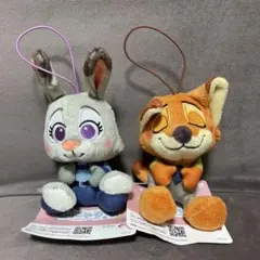 ディズニー ズートピア むにゃすやマスコット 2種セット