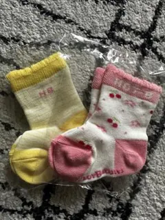 HOT BISCUITS ベビー靴下 9-10 2足セット