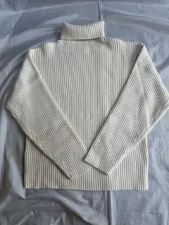 しまむら リノルーセ リブタートルネック ニット L