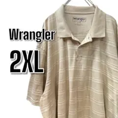 【549】USA古着 ポロシャツ Wrangler ビッグサイズ　半袖　2XLのサムネイル