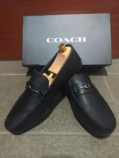 COACH メンズ ローファー ブラック ドライビングシューズのサムネイル