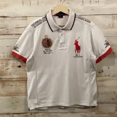 Polo by Ralph Lauren 刺繍 デカロゴ GBR ポロシャツ M