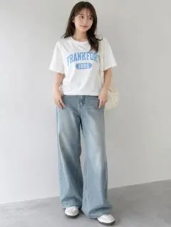 studio CLIP ロゴTシャツ ホワイト Lサイズ　カジュアルコーデのサムネイル
