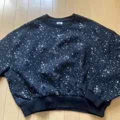 お値下げ！Nike 黒スプラッター柄 トレーナー L 美品