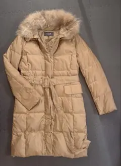 コムサイズム　ファー付きダウンコート　Mサイズ