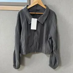 ZARA グレー ショートブルゾン Sサイズ　新品未使用