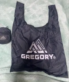 GREGORY 折りたたみエコバッグ ブラック
