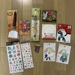 ポケモンセンターヒロシマ限定　ロゴピンズ　お好み焼きヘラ　ステッカー　文具などのサムネイル