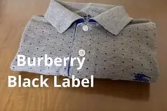 【美品】BURBERRY BLACK LABEL グレー ポロシャツ　サイズ2