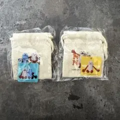 パペットスンスン チャーム付きミニ巾着 スンスン　ノンノン　 ２点セット