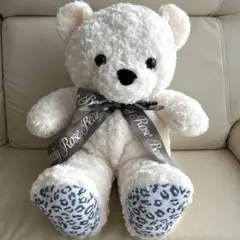 ラブリーローズベア レオパード　ぬいぐるみ　ホワイト